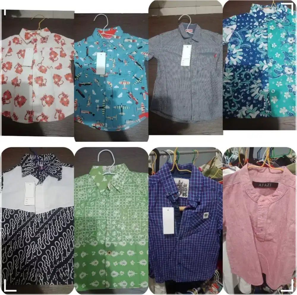 Kemeja anak aneka brand