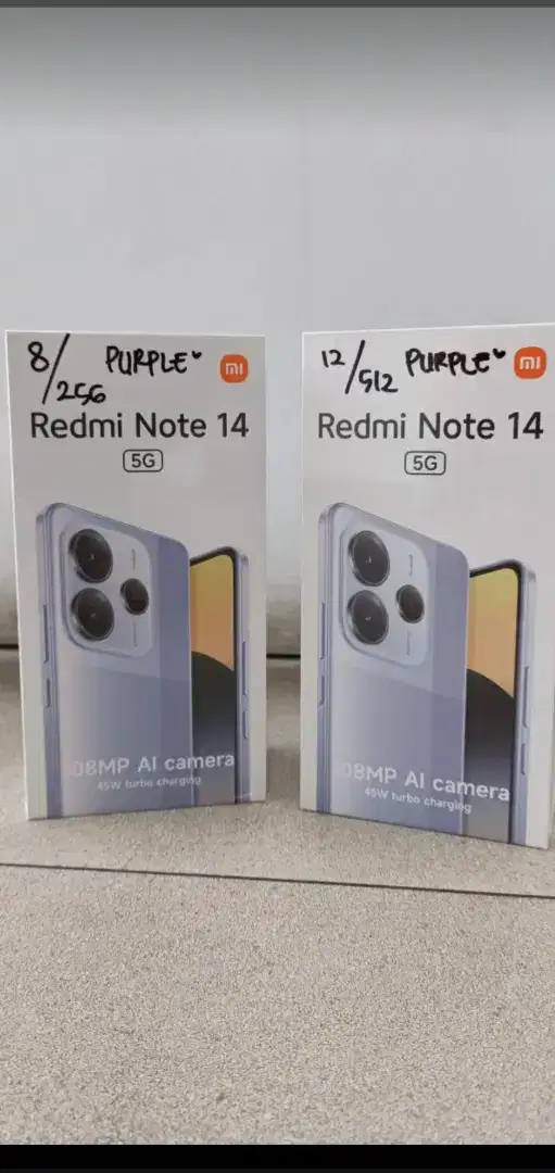 Kredit HP apa aja dr rumah,ACC baru ketoko ,Xiaomi  Note 14 5G Ram 12