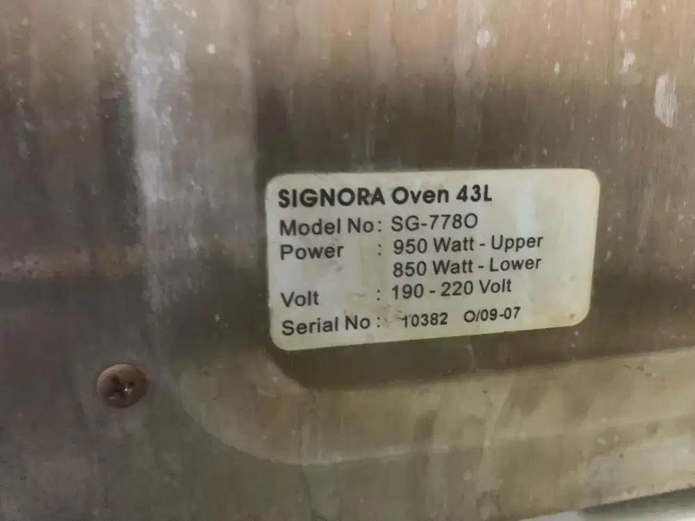 di jual Oven Signora