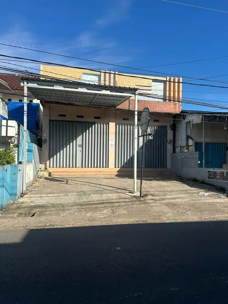 Dijual 2 buah toko pondasi ruko tingkat,cemara raya,seberang wrng agus