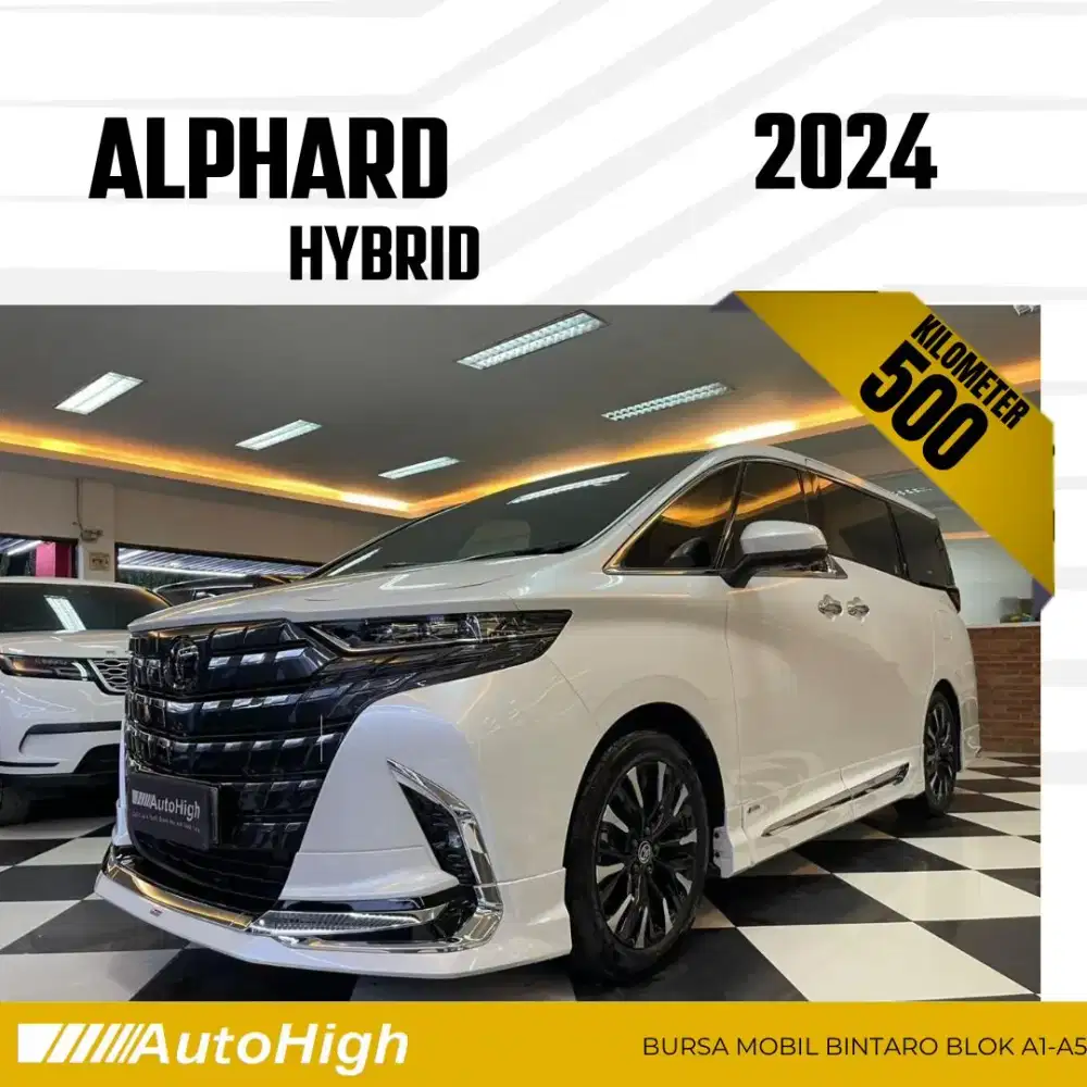 DP10% [Km.500] Alphard Hybrid Modellista 2024 White #AUTOHIGH