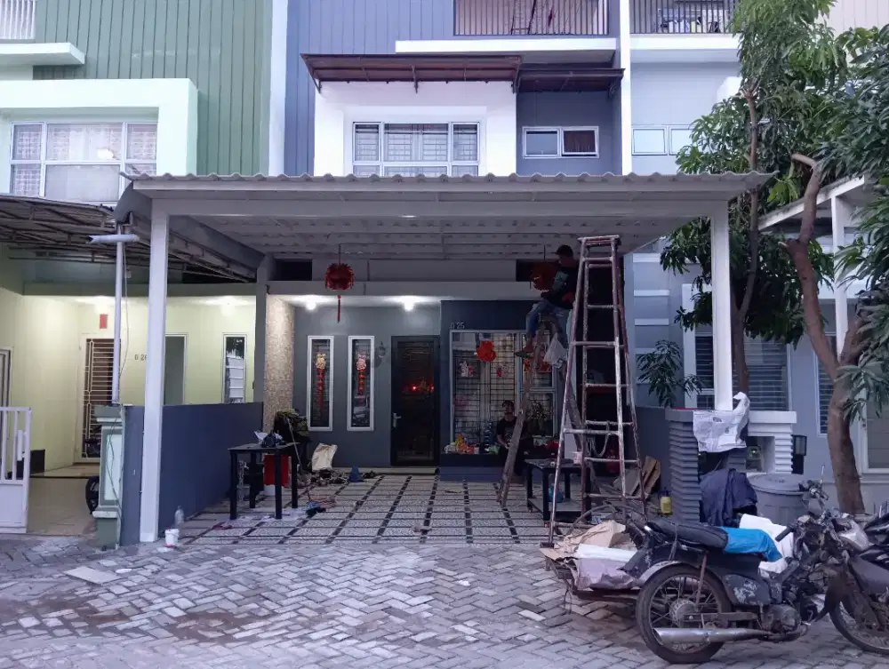 Kanopi besi hollow atap alderon