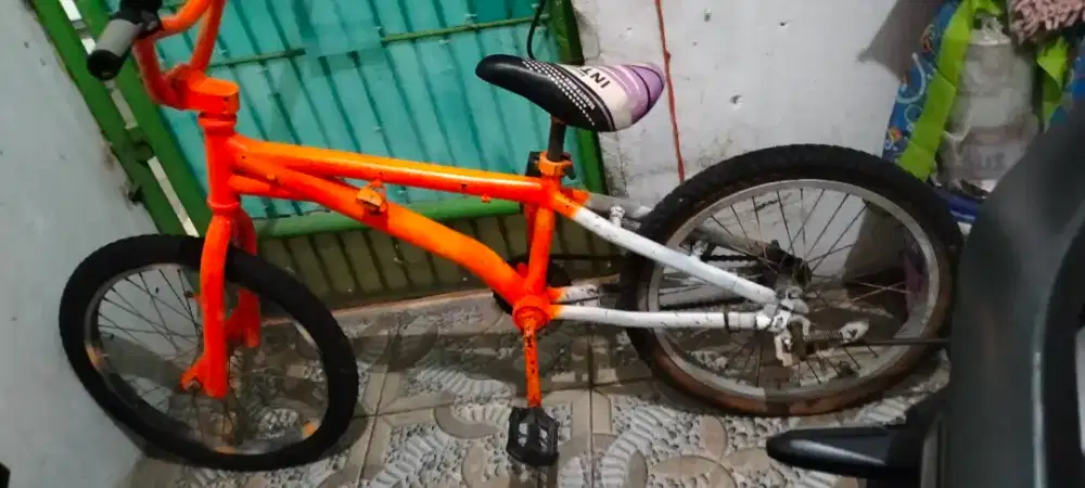 Sepeda BMX wimcycle cat orange
