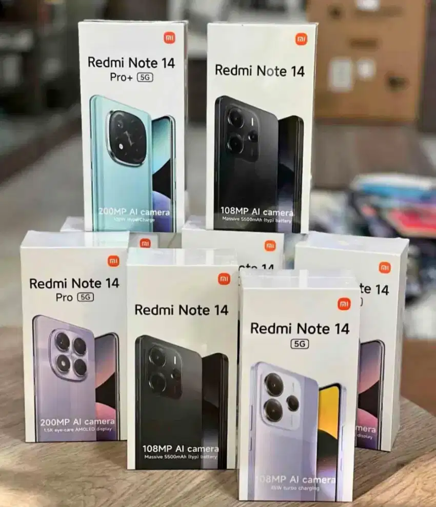 Redmi note 14 garansi resmi 15 bulan, free ongkir cod / kunjungi store