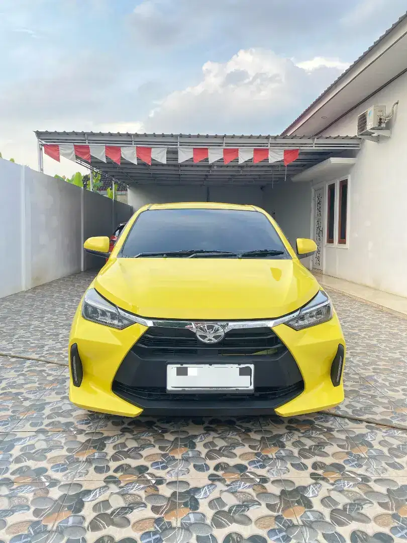 (ODO 9 RIBU)TOYOTA ALL NEW AGYA 1.2 G CVT A|T THN 2024 KUNING PERFECT!