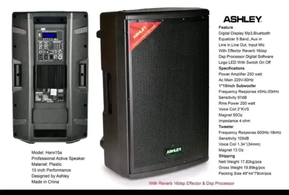 Speaker aktif ashley 15 inch hero 15a