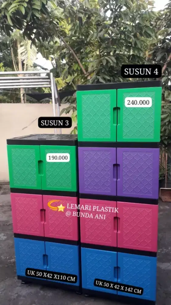 PROMO LEMARI MURAH SUSUN 3 ANTI AIR N RAYAP BISA COD KIRIM