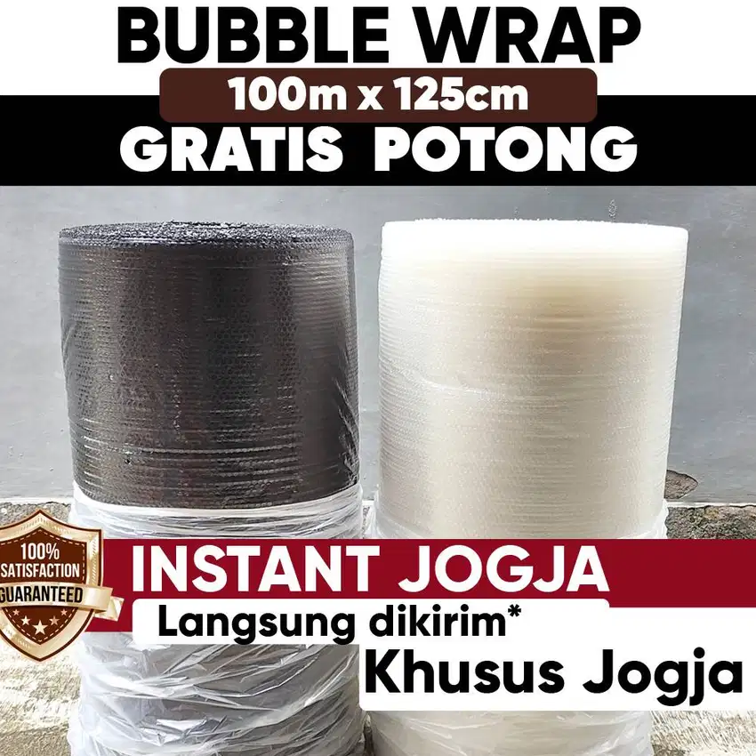 Bubble Wrap roll 100 meter - Lebar 125cm - Plastik Bubblewrap Sleman J