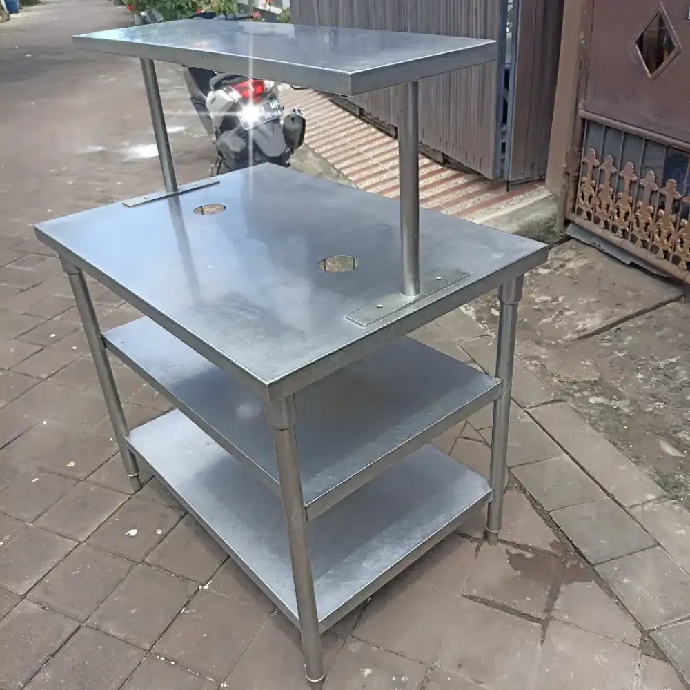 Meja prepare stainless