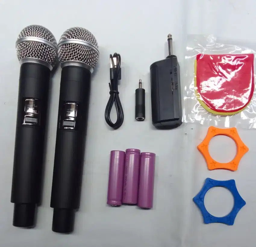 Mic Karaoke Wireless Rechargeable 2 Pcs