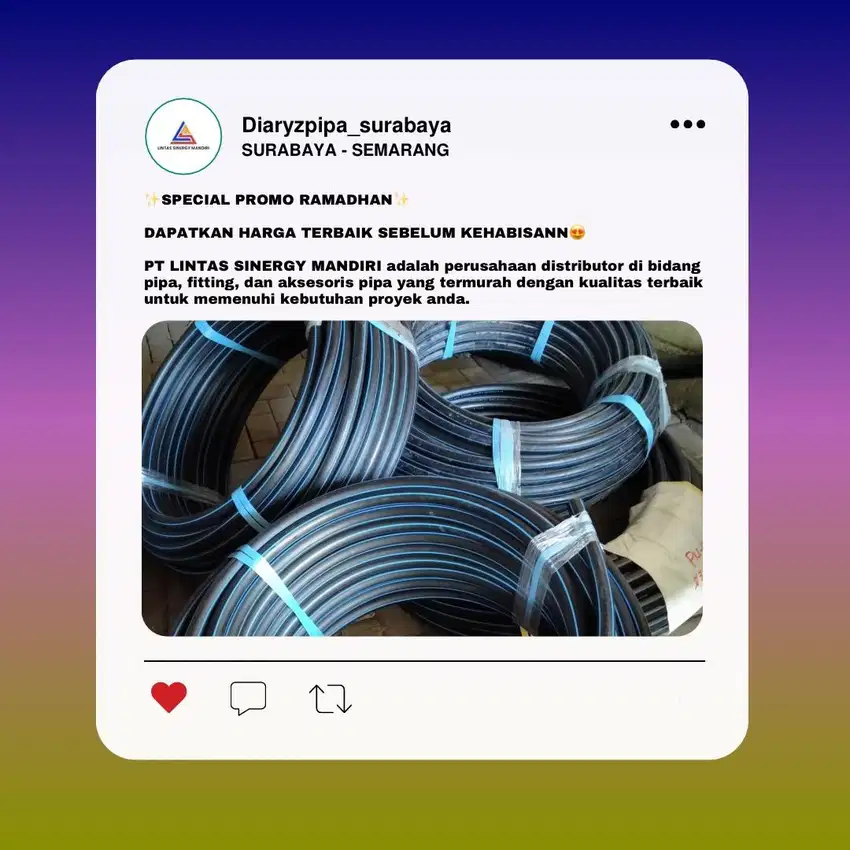 DISTRIBUTOR PIPA HDPE TERMURAH SURABAYA