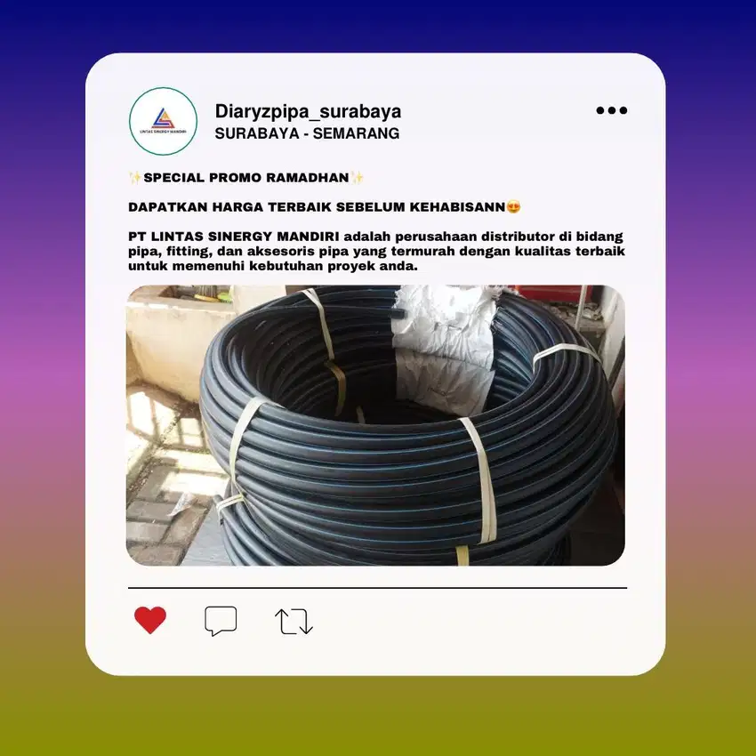 DISTRIBUTOR PIPA HDPE TERMURAH SURABAYA