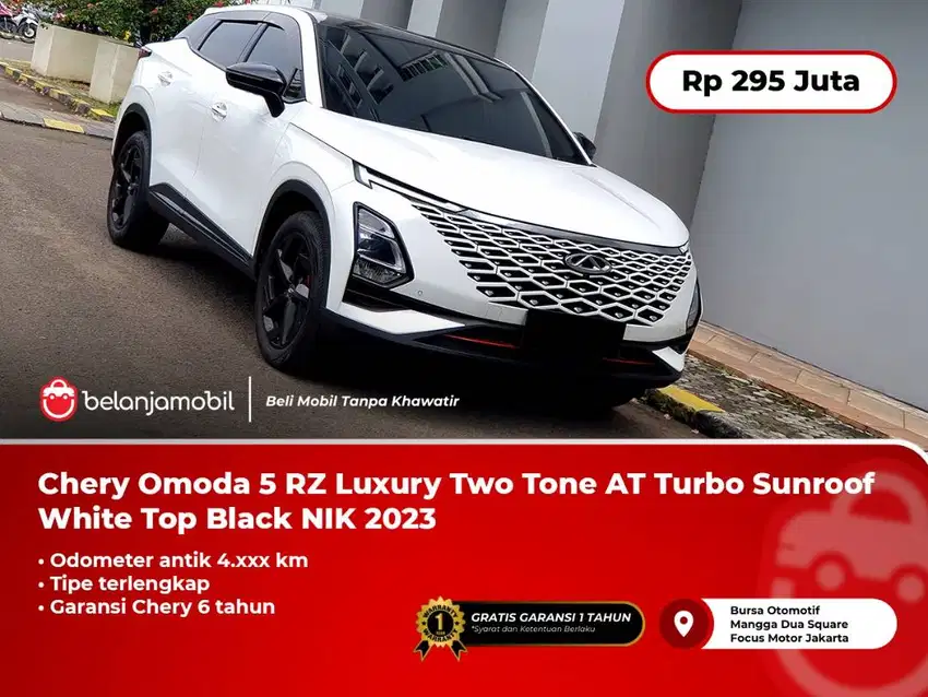 [KM ANTIK] Chery Omoda 5 RZ Luxury Two Tone AT Turbo White 2023/2024