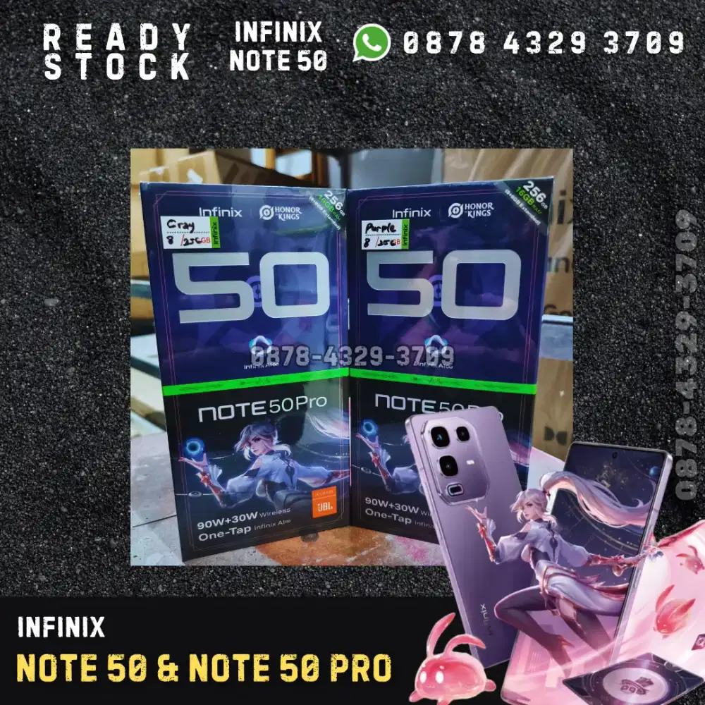 INFINIX NOTE 50 PRO 8/256 BARU GARANSI RESMI