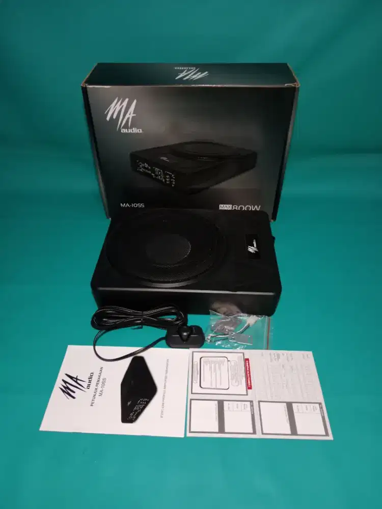 Ples Pasang Subwoofer Kolong Aktip Bawah Jox MA Audio MA-10SS 10 800W