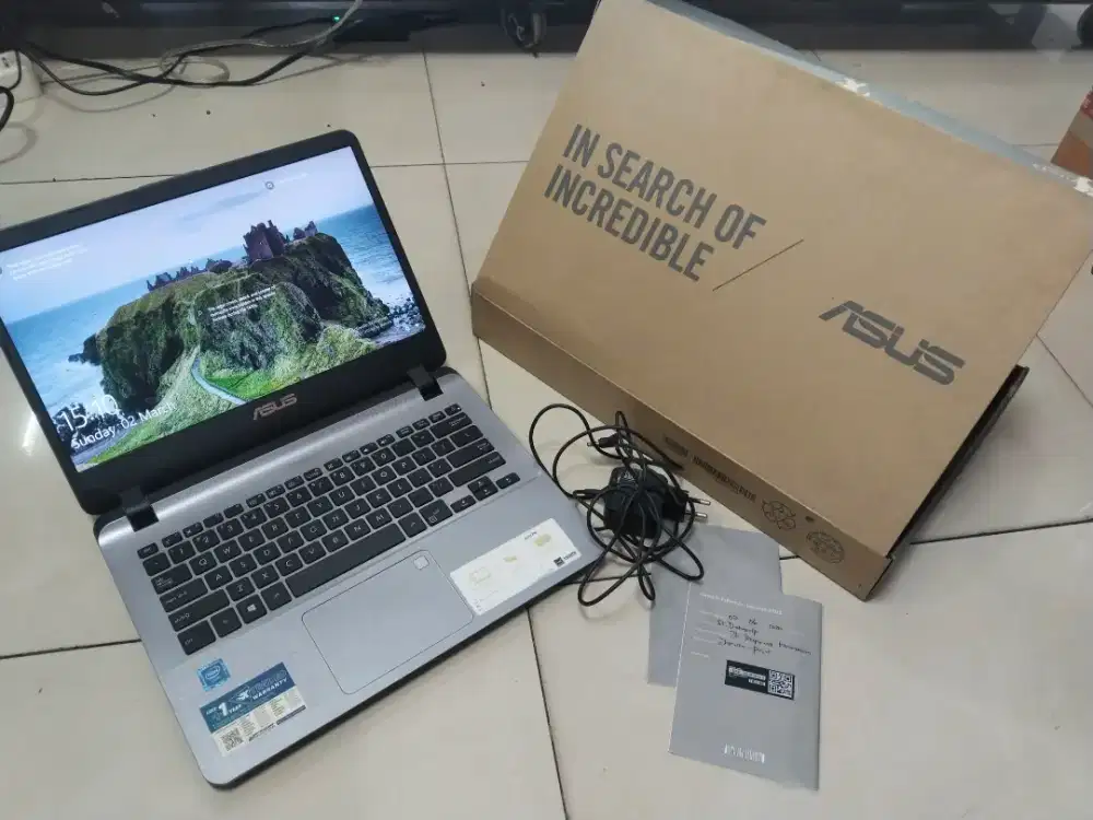 Dijual laptop Asus Lengkap siap pakai 24jam COD bogor