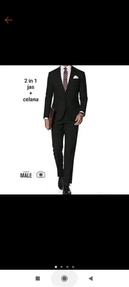 Dijual 1 stell jaz/ blezer & Celana Pria