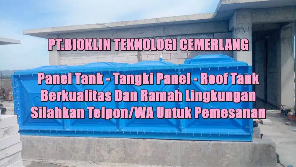 Tangki Panel -Tangki Air Fiberglass-Roof Tank Tangki Air Kotak -Toren