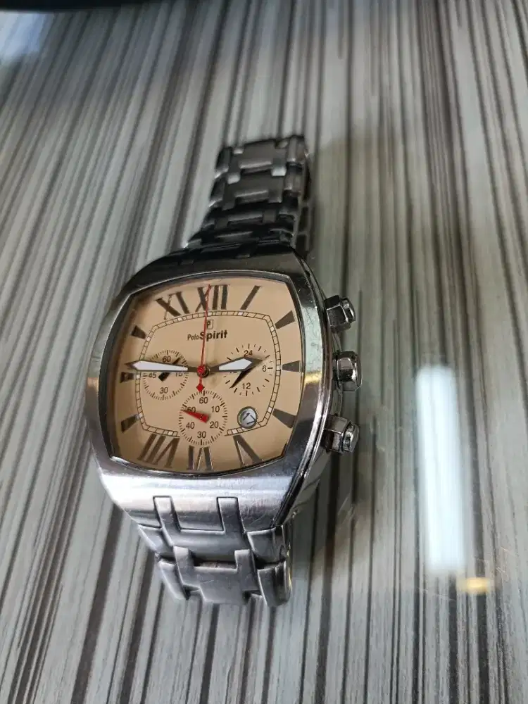 Jam tangan cowok Polo Esprit chrono big sizes