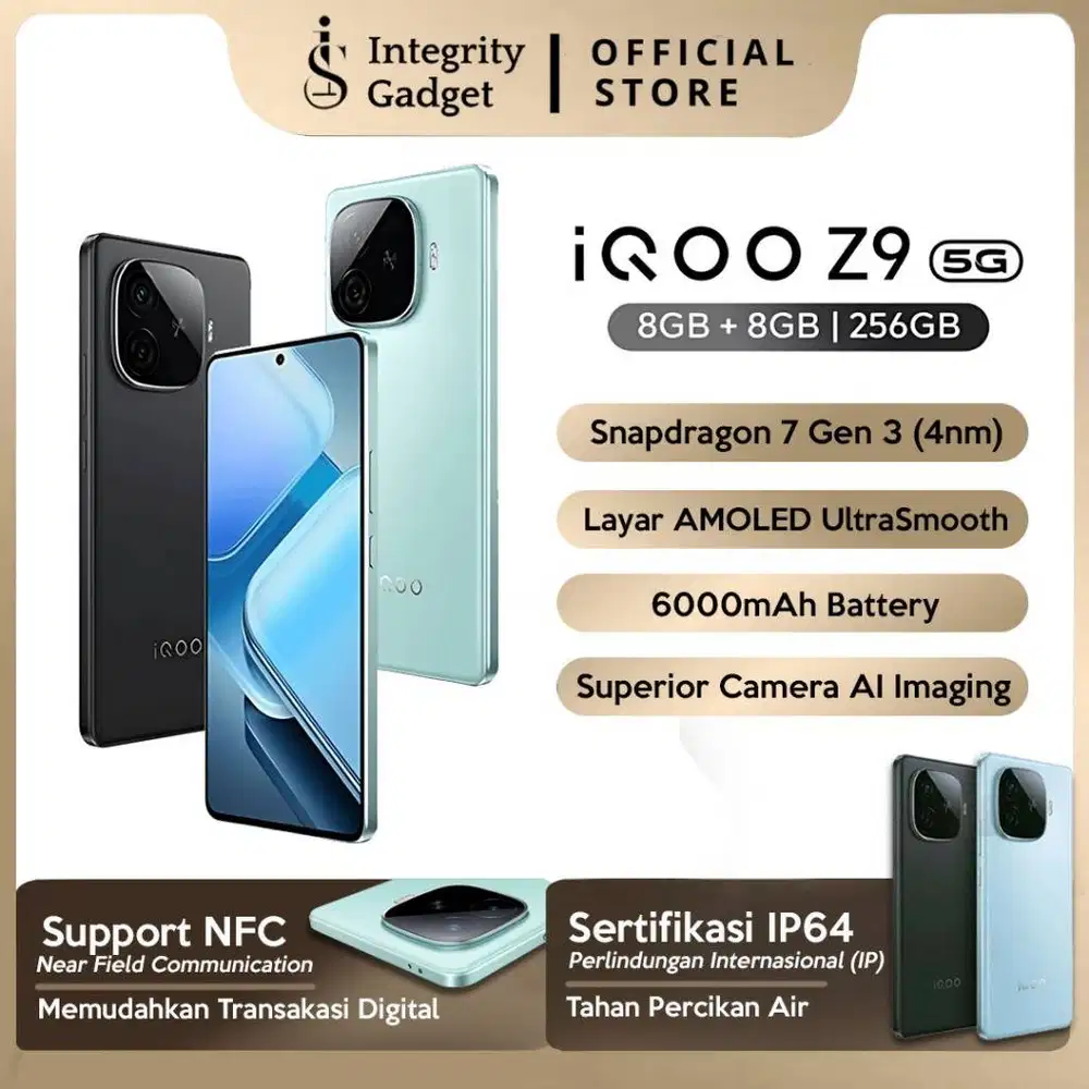 HP MURAH, BARU [ iQOO Z9 5G] RAM 12/256