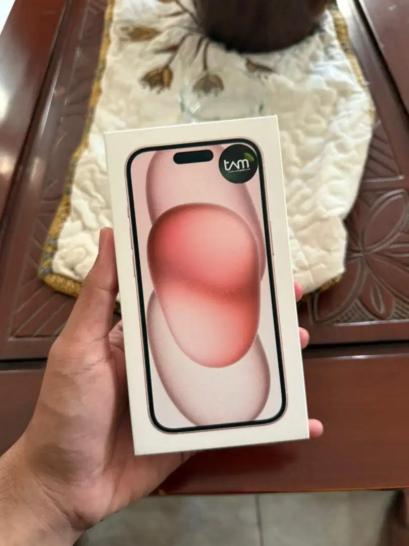 iphone 15 128gb new bnib ibox pink baru