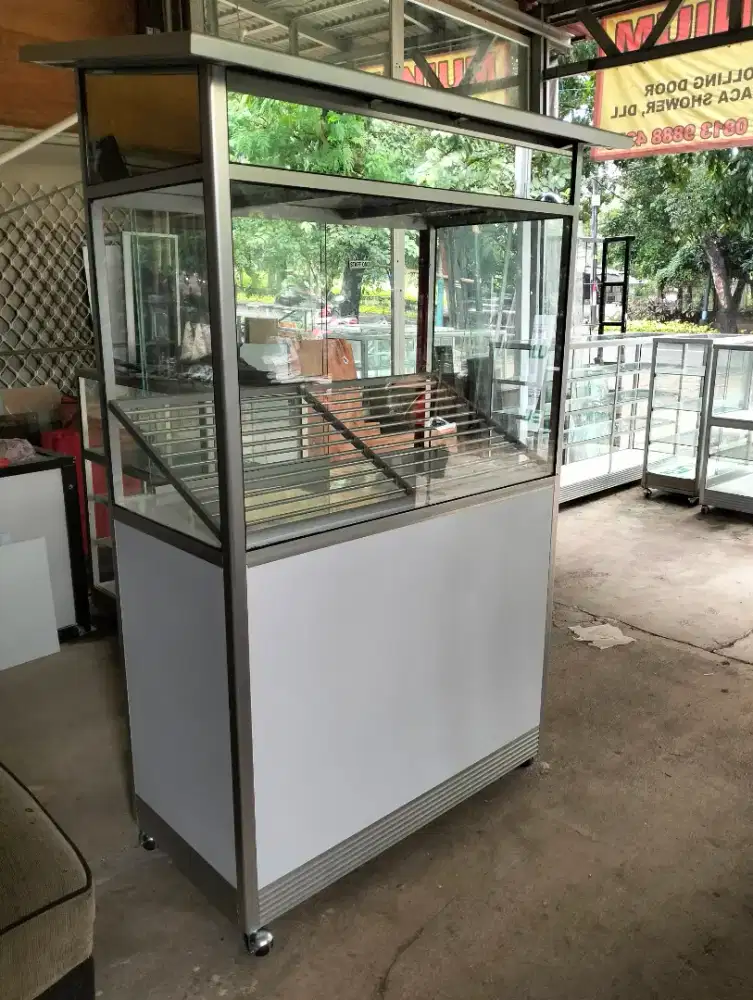 Gerobak 1m /etalase makanan
