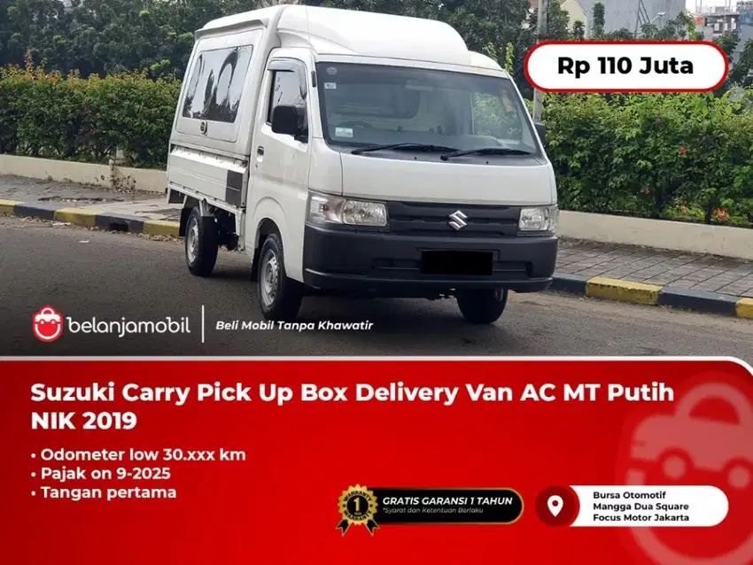 [LOW KM] Suzuki Carry Pick Up Box Delivery Van AC MT Manual 2019/2020