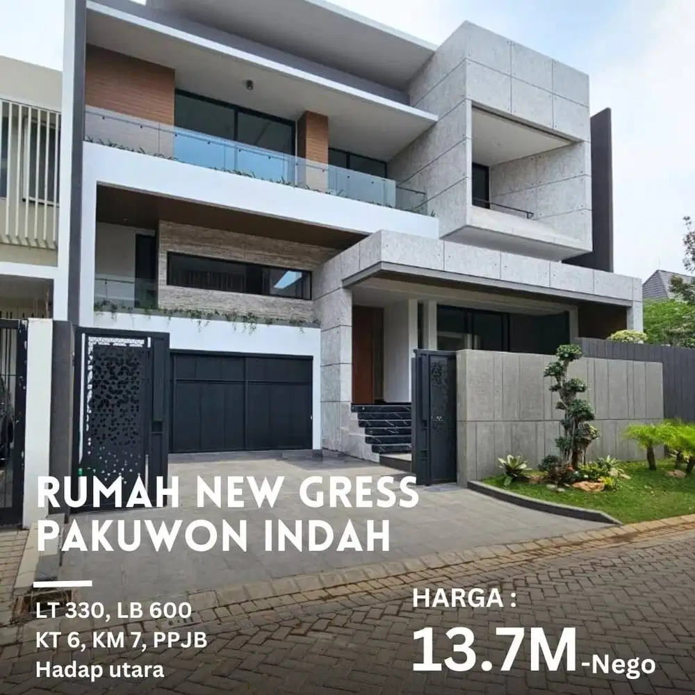 DIJUAL NEW GRESS RUMAH IMPERIAL GOLF PAKUWON INDAH SURABAYA BARAT