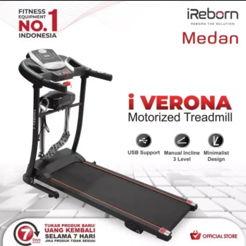 Treadmill Elektrik Verona 3in1