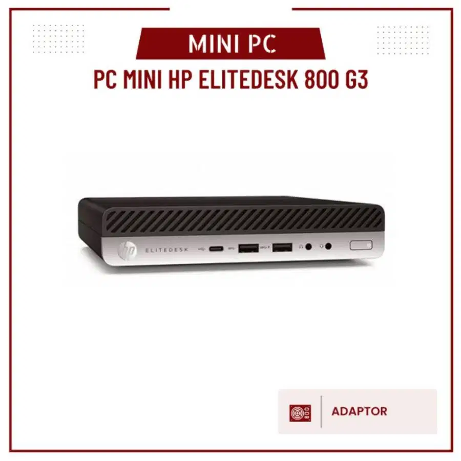 Mini Pc Hp 800 G3 Elitedesk Core i5 Gen7 Ram 8/128Gb Murah Slim W-SBRS