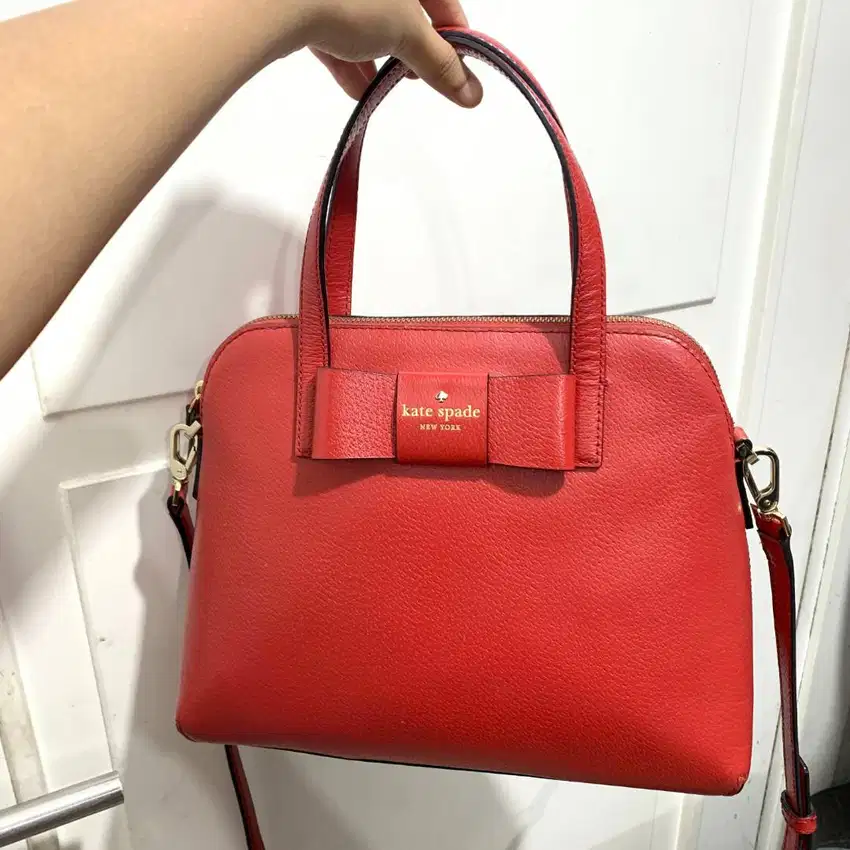 Preloved Tas Kate Spade Matthews Street Maise Bow Satchel