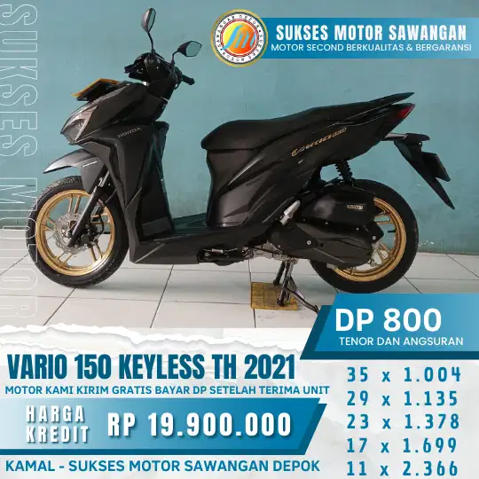 Wow Dp murah banget guys cuman 800k Vario 150 th 2021 second