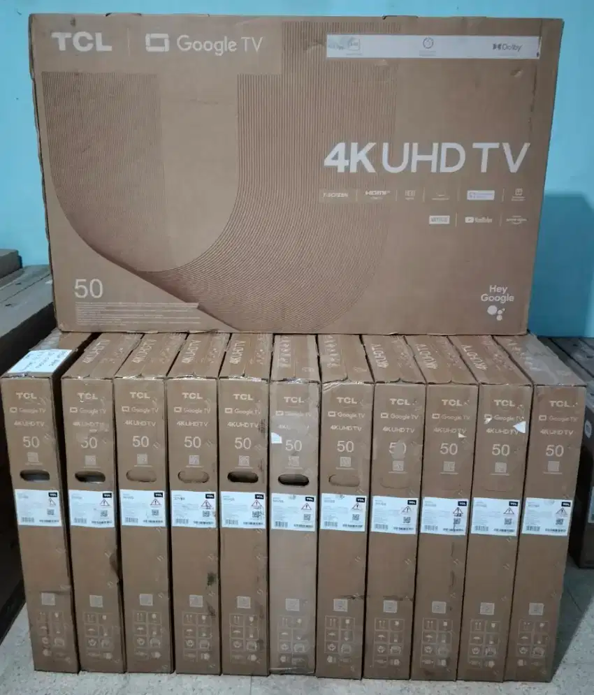 New TCL GOOGLE TV 4K 50V6B GARANSI RESMI 3 TAHUN