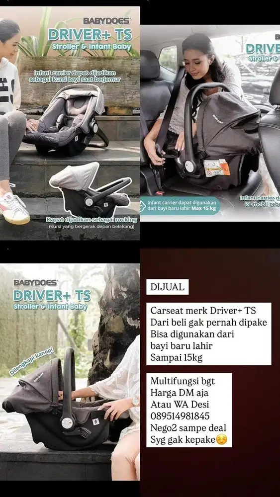 Carseat Driver+ TS baby does