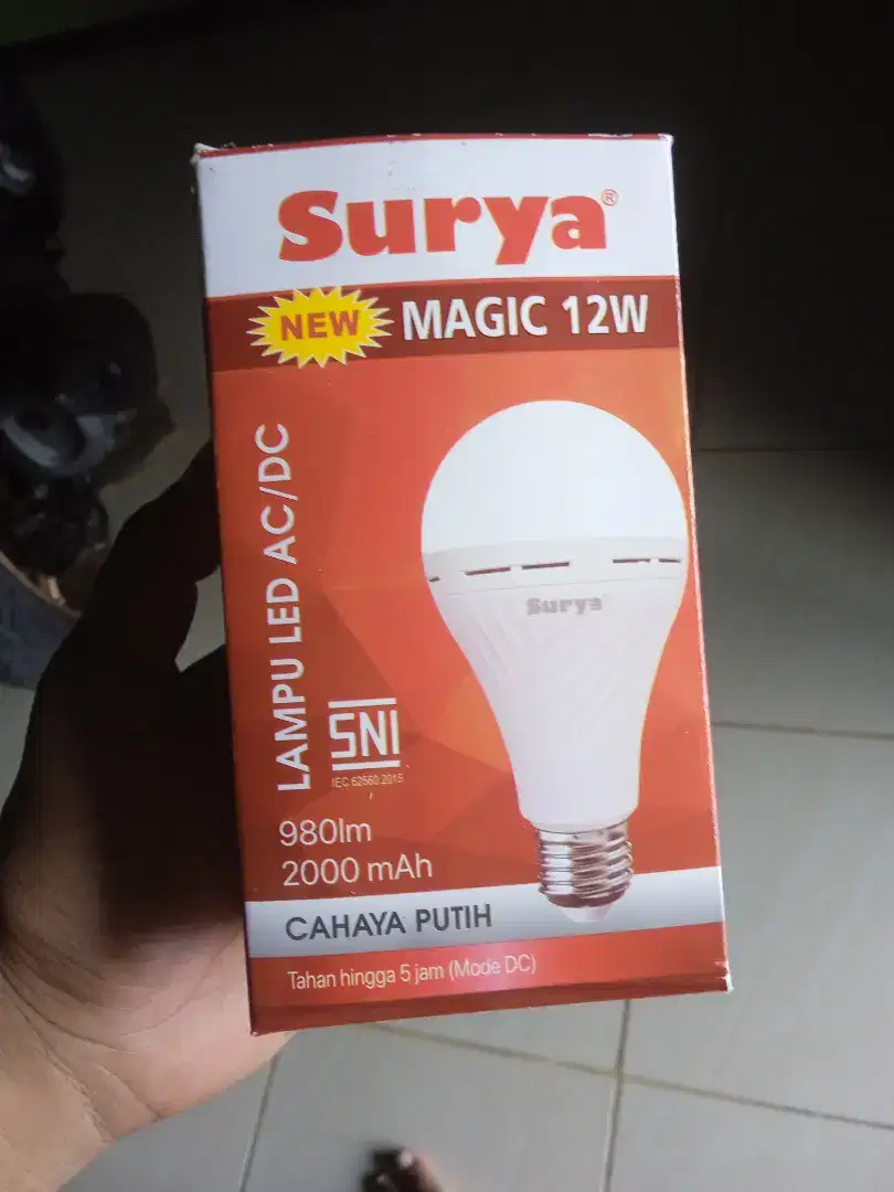 LAMPU EMERGENCY SURYA 12 WATT BARU NEW