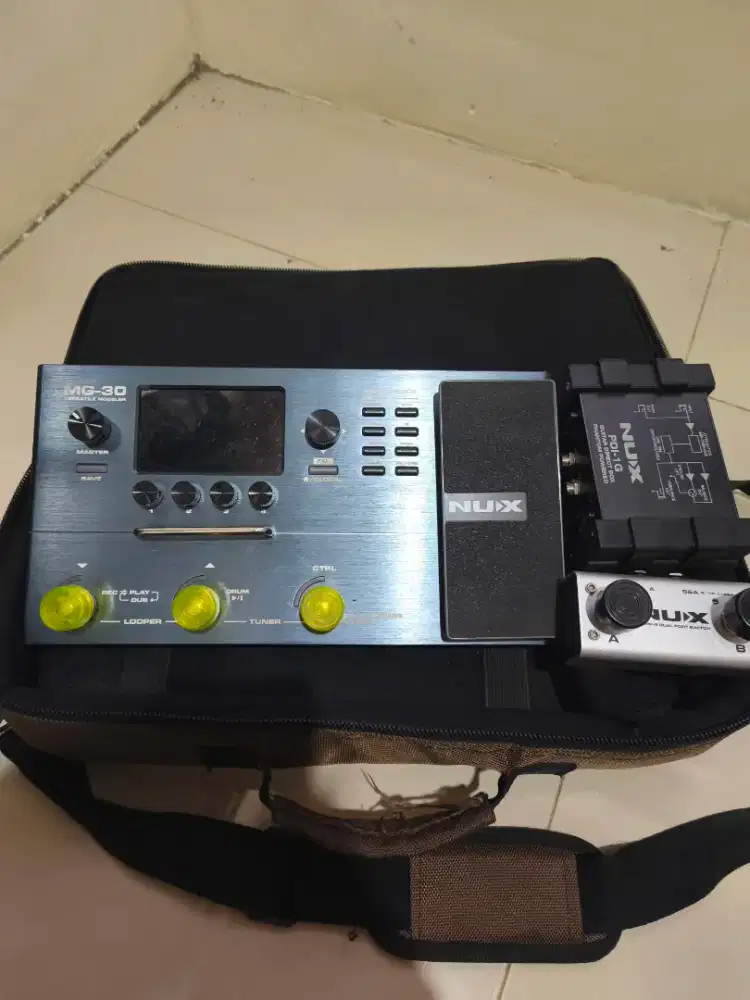 NUX MG30 + Soft Bag nya + pedal tambahan + DI BOX NUX
