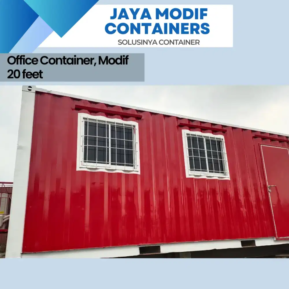 Container Office 20 Feet(Jual/Sewa/Modif)(20Ft/40Ft)Office/Dry
