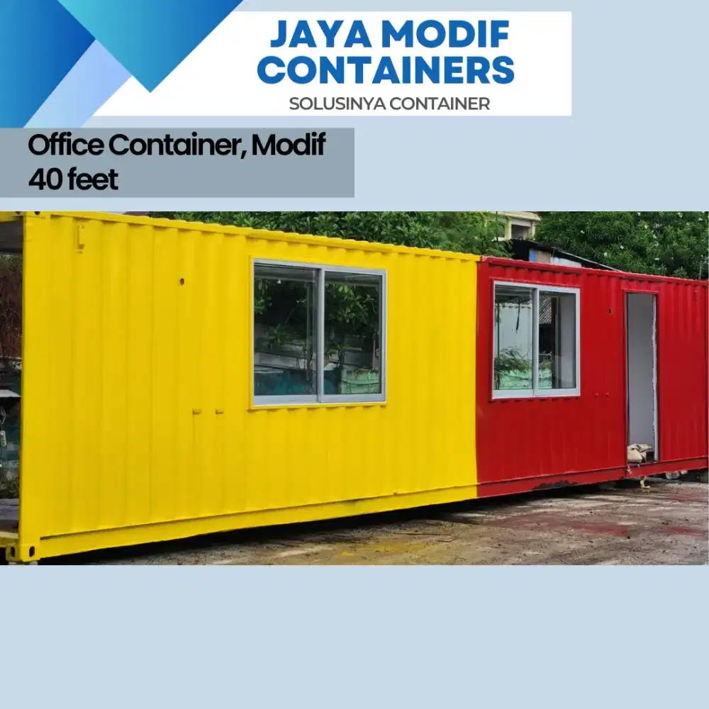Container Office 40 Feet (Jual/Sewa/Modif,40/20Feet Office/Dry/Storage