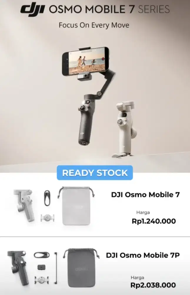 KREDIT ATAU CASH DJI OSMO MOBILE 7
