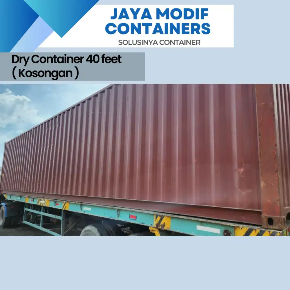 Container Dry 40Feet(Storage/Kosongan)(Jual/Sewa/Modif,Office)