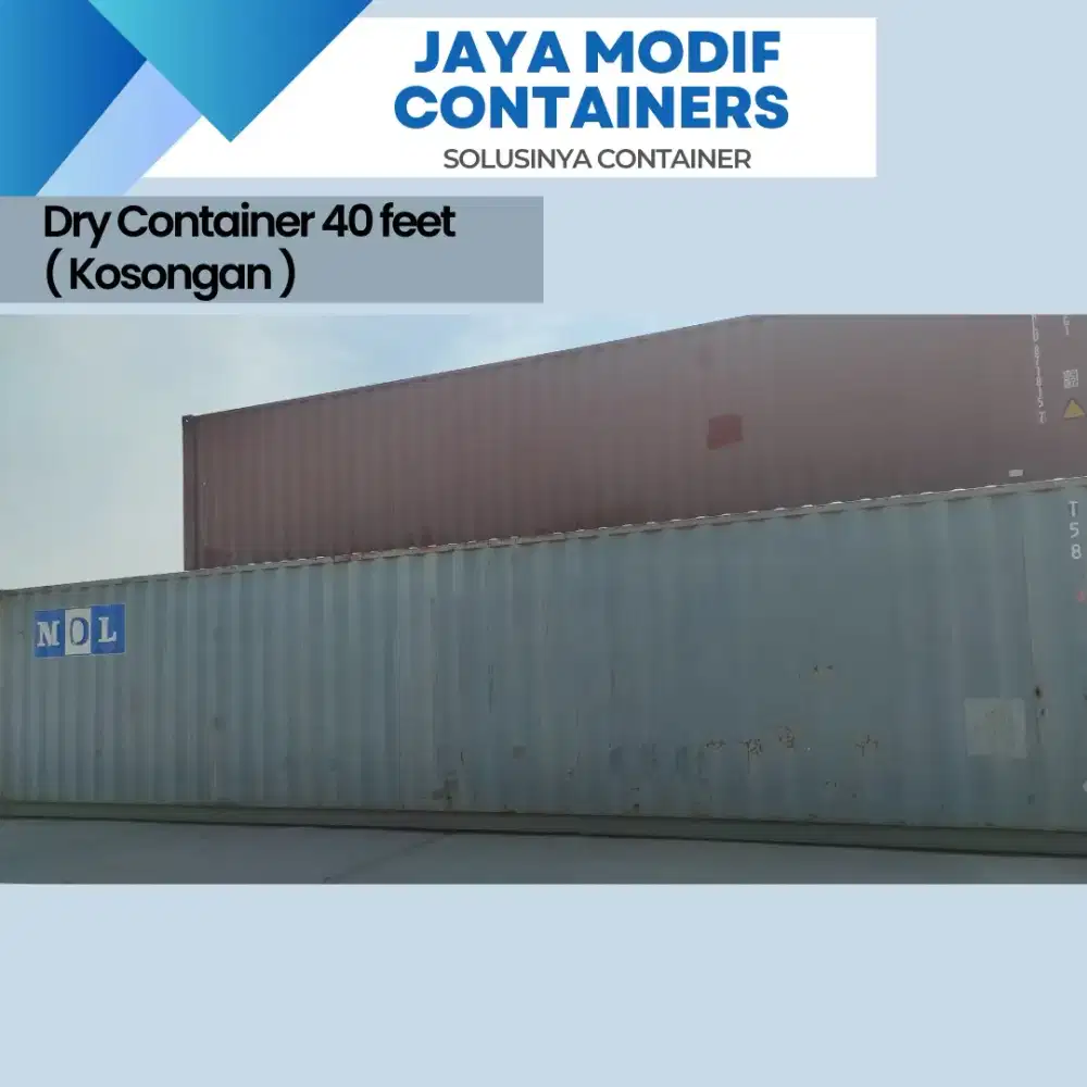 Container Dry Storage 40Feet Kosongan(Jual/Sewa/Modif, Office)/20Feet