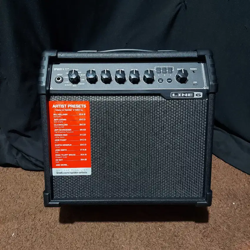 Ampli Gitar LINE6 SPIDER V20 MKII V2 Sound Speaker Guitar Amplifier
