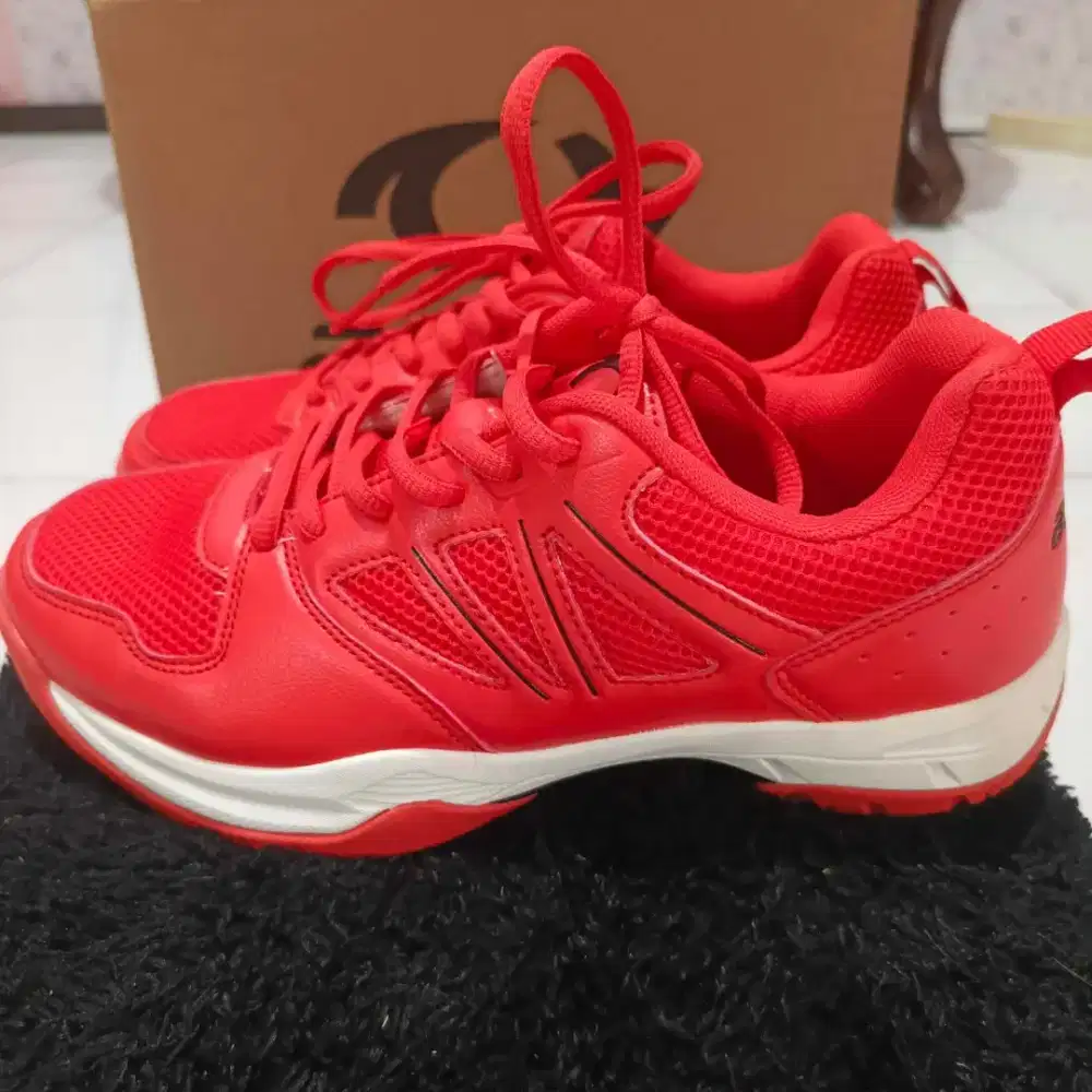 Sepatu Badminton Astec IAGO RED ASCFWM3FB2RD Original BNBI