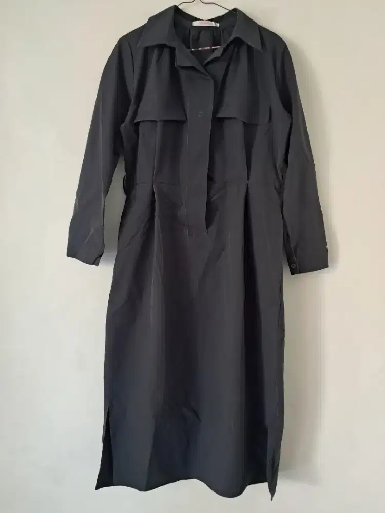 Atasan/Tunik warna Abu tua (Busui Friendly)