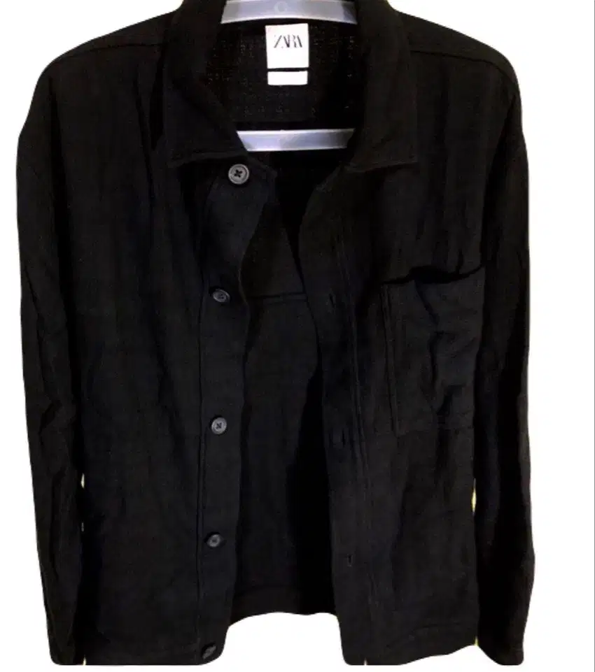 Zara outer jaket hitam black