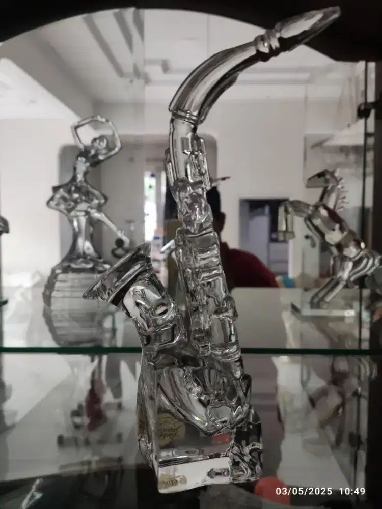 Hiasan crystal kristal saxophone pajangan crystal
