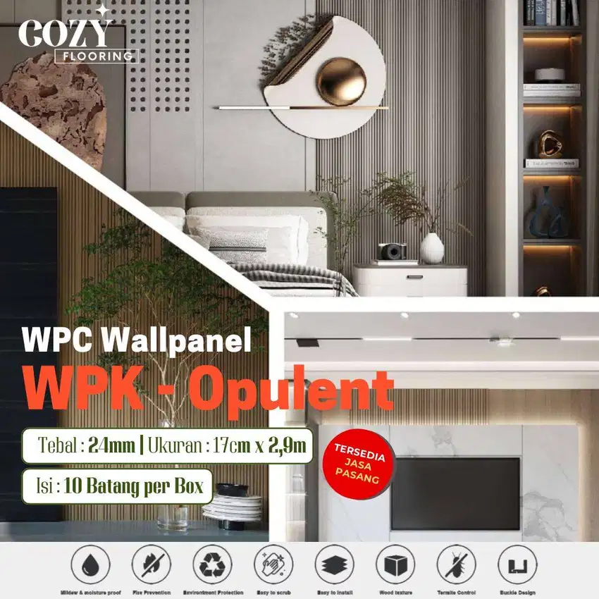 wpc wallpanel opulent kode WPK | wood panel anti rayap dinding