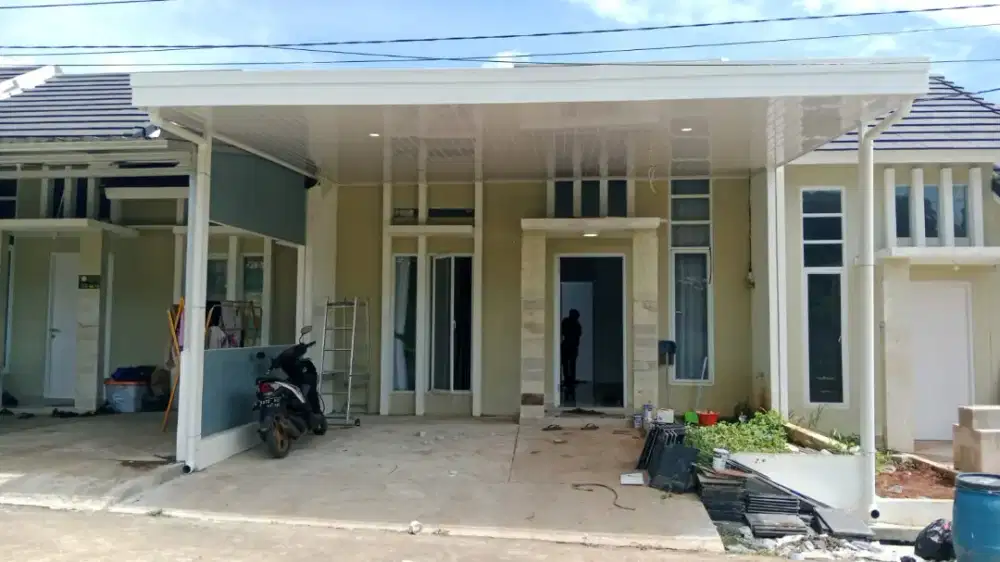 Kanopi minimalis baja ringan plafon pvc