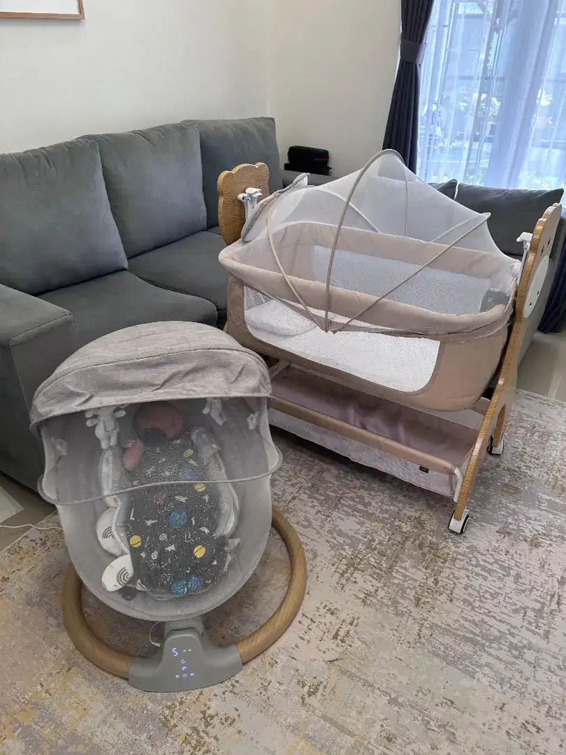 Dijual box bayi Pliko dan Sugarbaby swing chair