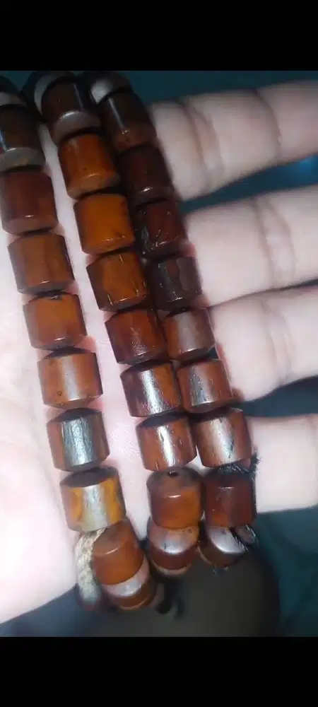 Tasbih 99 butir bahan asli kayu kaukah/fukaha